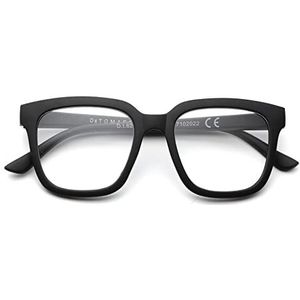 De Tomaso leesbril unisex volwassenen, Zwart, (+3,00)