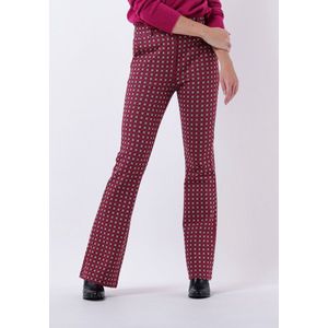 Liu Jo - Flared Broek - Multicolor - Microprint - Regular Fit