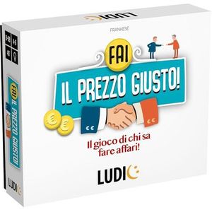 Ludic Onderhandelaar Het spel van degenen die zaken kunnen doen, It57359 gezelschapsspel voor het gezin voor 2-6 spelers, gemaakt in Italië