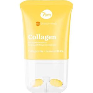 7DAYS Anti-Aging Gesichtscreme mit Collagen & Hyaluronsäure – 2-in-1 Creme & Gesichtsmassageroller – Koreanische Gesichtspflege, Anti-Falten & Feuchtigkeitsboost, 80ml