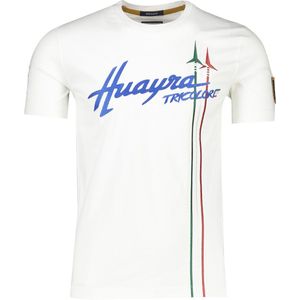 Aeronautica Militare - T-shirt - Wit - Katoen - Korte Mouwen