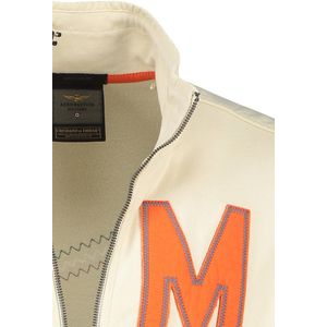 Aeronautica Militare - Sweatvest - Creme - 100% Katoen