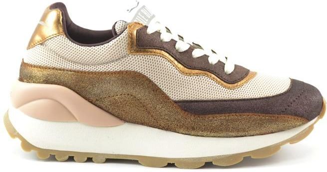 Voile Blanche - Pixie Sneakers - Bruin Met Combinatie