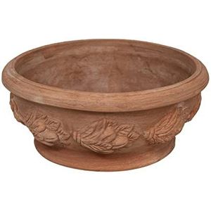 Biscottini Terracotta potten voor vetplanten, 50 x 23 x 50 cm, voor binnen en buiten, gemaakt in Italië