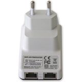 Techly I-WL-REPEATER2 draadloze router Fast Ethernet Zwart, Wit