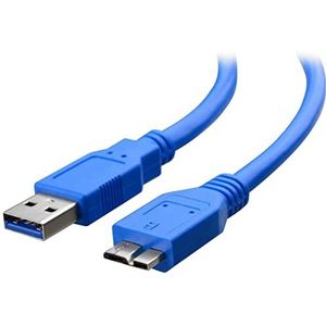 Techly ICOC-MUSB3-A-005 USB-kabel USB 3.2 Gen 1 (3.1 Gen 1) 0,5 m USB A Micro-USB B Blauw