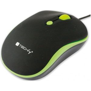 Techly IM 1600-WT-BG muis Kantoor Ambidextrous USB Type-A Optisch 1600 DPI