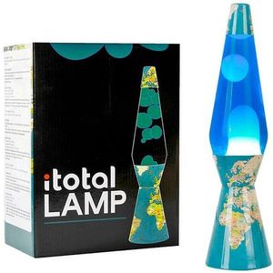 Lavalamp Wereldkaart 40cm