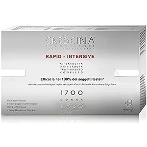 Labo Crescina Transdermic Rapid-Intensive Follikeleilanden 1700 voor dames, 20 + 20 ampullen tegen haaruitval en haargroei