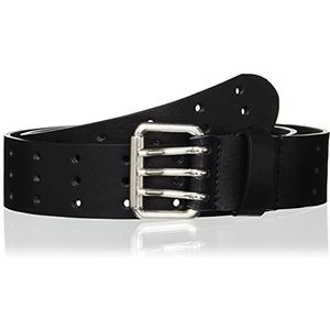 Diesel, Accessoires, Heren, Zwart, 85 CM, Leer, Leather belt with triple-prong buckle