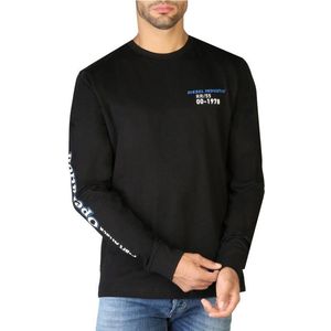 Diesel - Long Sleeve Sweatshirt - Zwart - Katoen - Slim Fit