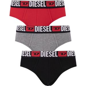 Diesel - Andre 3-pack - Herenslips - Zwart - Grijs - Rood