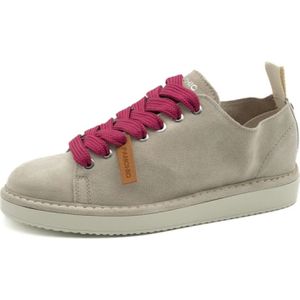 Panchic, Schoenen, Dames, Beige, 37 EU, Suède, Beige Veterschoenen