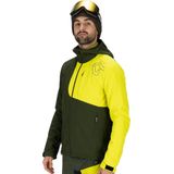 Rock Experience OLD CROW SOFTSHELL Heren Outdoorjas Groen L - Softshell Jas