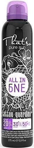 Zonnebrand - All-In-One SPF 20/30/50+ - Bescherming voor Tatoeages