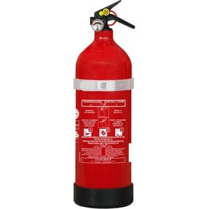 ANAF - Poederblusser - 2 kg - Geschikt voor Brandklassen A, B en C - Inclusief Ophangbeugel