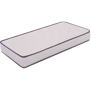 Miasuite matras voor wieg, 65 x 140 cm, hoogte 10 cm, van waterschuim, orthopedisch medisch product en overtrek van hypoallergeen polykatoen, mijtdicht, ideaal voor eenpersoonsbed en kinderbed