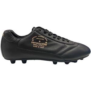 Klassieke gouden pantoffels, voetbalschoenen van leer voor heren, Zwarte Punera-zool, 45.5 EU