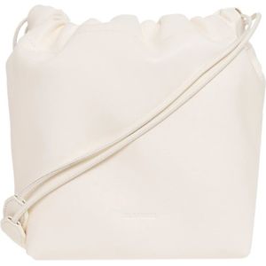Jil Sander, Tassen, Dames, Beige, ONE Size, Leer, Dumpling Leather Bucket Bag