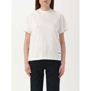 Jil Sander - Katoenen T-shirt Set - Wit - Geribbelde Halslijn
