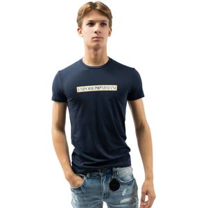 Emporio Armani Emporio Armani T-shirt met ronde hals voor heren, 1 stuk, Marinier