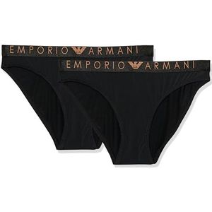 Emporio Armani Damesslips (verpakking van 2 stuks), zwart, L