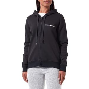 Emporio Armani Iconic Terry Full Zip Jacket voor dames (set van 2), zwart, M