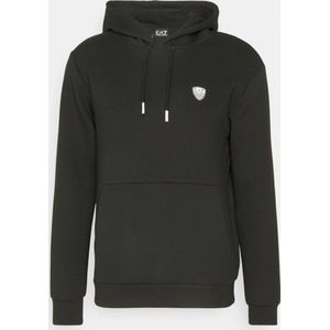 Emporio Armani Ea7, Heren, Sweatshirts & Hoodies, Zwart, Maat: 3XL Viscose,