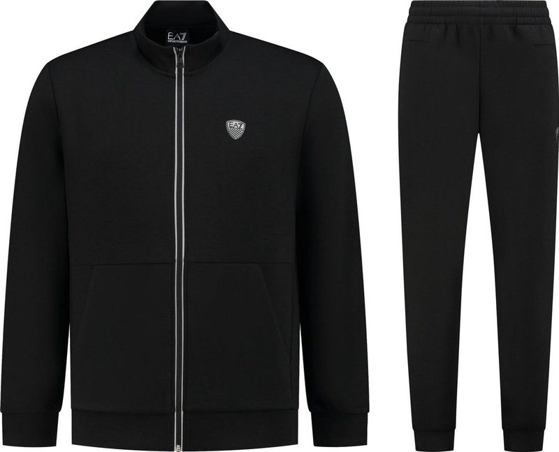 EA7 - Tain Premium - Trainingspak - Zwart - Polyester