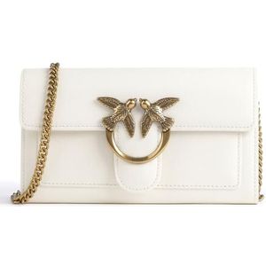 Pinko Love One Wallet C Wit , White , Dames , Maat: ONE Size