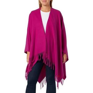Pinko Segunda Poncho, wol, zachte sjaals voor dames, VIB_VIB_BUGANVILLE, one size