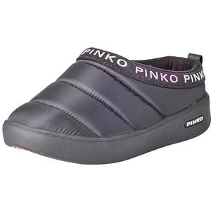 Pinko Garland Z99_Sneakers van nylon/fluweel, gymschoenen voor dames, zwart limousine, 38 EU, Z99 Zwart Sedan, 38 EU