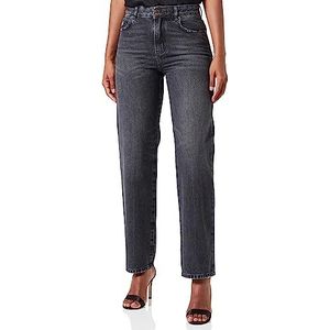 Pinko Barbra Boyfriend Denim Black Jeans Dames, Pjy_Vintage Wash Donkergrijs, 26