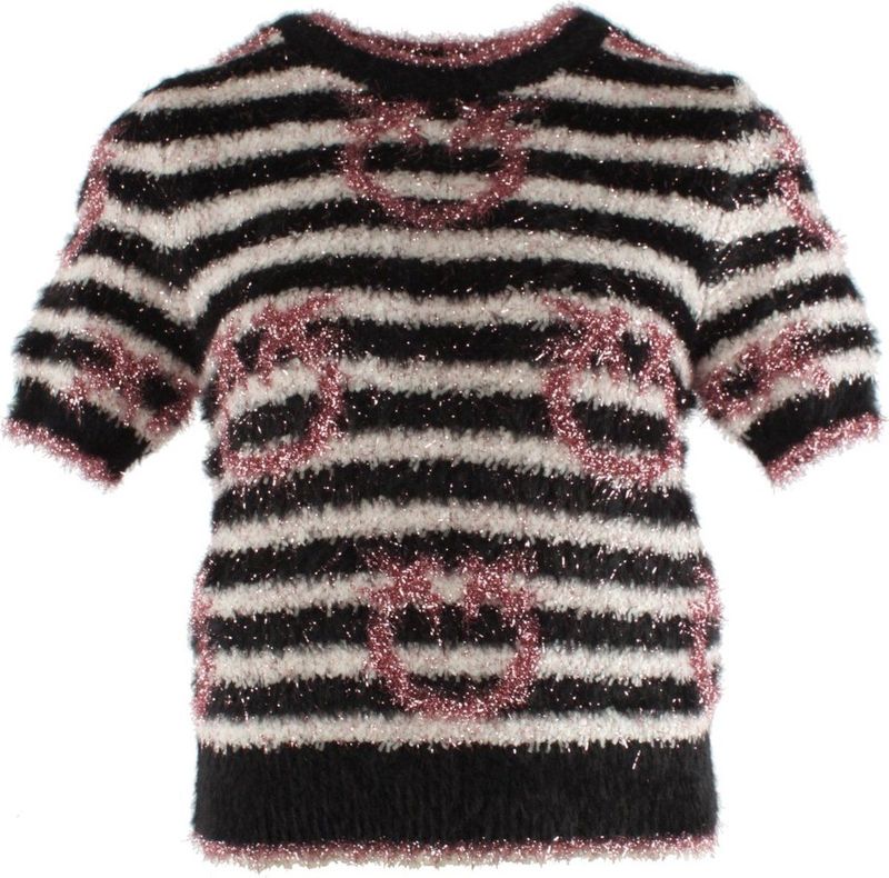 Pinko - Kiang Maglia - Truien - Veelkleurig - Ronde Hals - Dames