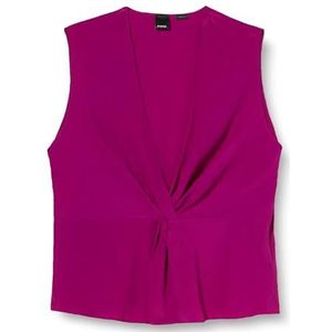 Pinko Skala Top Crepe De Chine Dameshemd, Vib_Lila Buganville, 38 NL