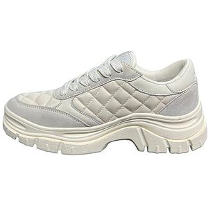Pinko Gewatteerde Sneakers in Wit , White , Dames , Maat: 41 EU