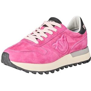 Pinko Los Angeles Sneaker Suede, gymschoenen voor dames, Y54_Fuxia Megamagenta, 41 EU, Y54 Fuchsia Megamagenta, 41 EU