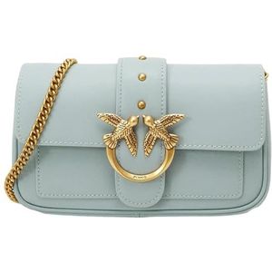 PINKO Love One Schoudertas Leer 19.5 cm light blue