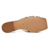 Pinko - Dames Schoenen - Geel - Leer - Gouden Sliders