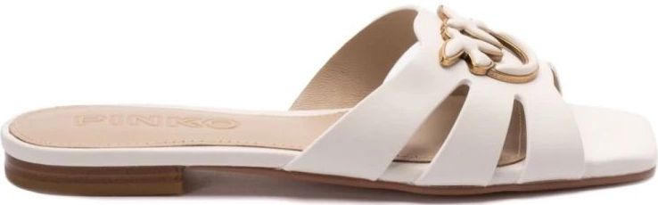 Pinko - SD0313P003 - Slipper - Wit - Leer