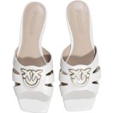 Pinko - Schoenen - Wit - Leer - Slip-on Model - Love Birds Logo