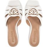 Pinko - Schoenen - Wit - Leer - Slip-on Model - Love Birds Logo