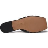 Pinko - Dames Slippers - Zwart - Leer - Rubberen Zool