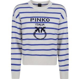 Trui - Wit - Wol - Ronde Hals - Ribdetails