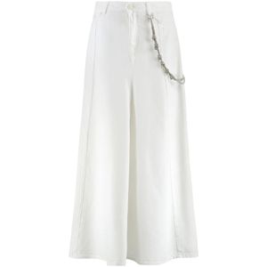 PINKO Denim Lange Rok - Blauw - Vijf Zakjes - Flared Onderkant