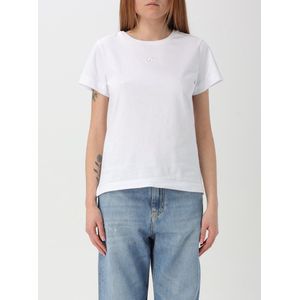 Pinko, Dames, Tops, Wit, Maat: S Katoen,