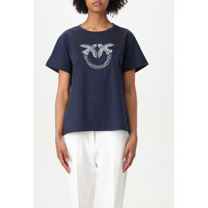 Pinko - Love Birds - T-shirt - Blauw - Katoen