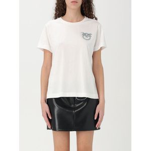 Pinko - Love Birds Jewel - T-shirt - Wit - Katoen
