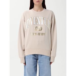 Pinko - Sweatshirt - Beige - Katoen - Met Logoprint