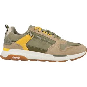 Jeep - JM51061A Ontario Zip - Heren Sneaker - Sage - Imitatieleer/Textiel